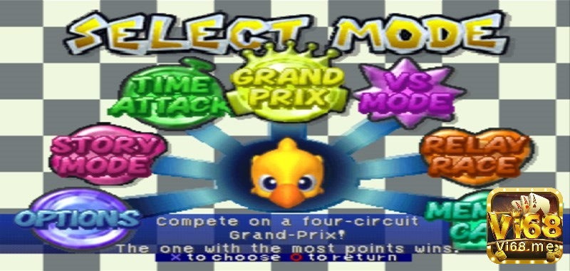 Game Chocobo Racing có nhiều chế độ chơi đa dạng và hấp dẫn